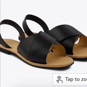 Nisolo cross strap sandal size7, worn once